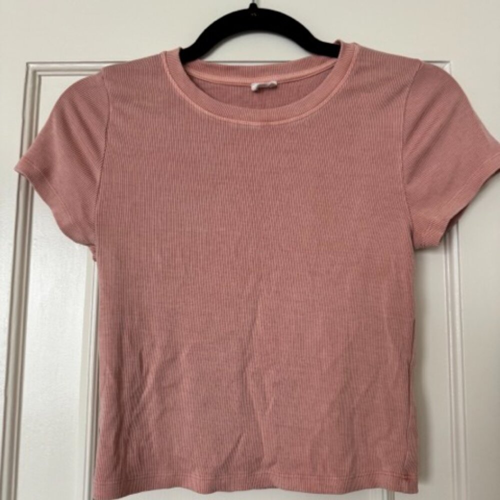 ARITZIA Wilfred Free Go-To T-shirt Light Red (S)